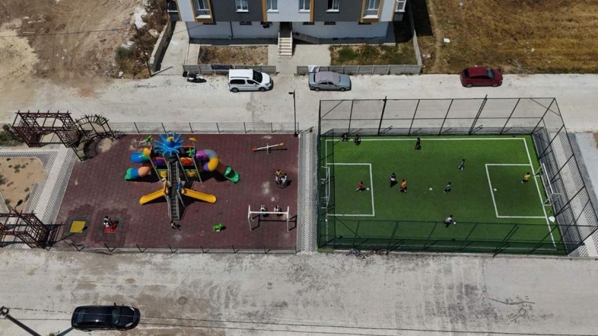 Tekirdağ Büyükşehir Belediyesi'nin Kapaklı'ya yaptığı park hizmete açıldı