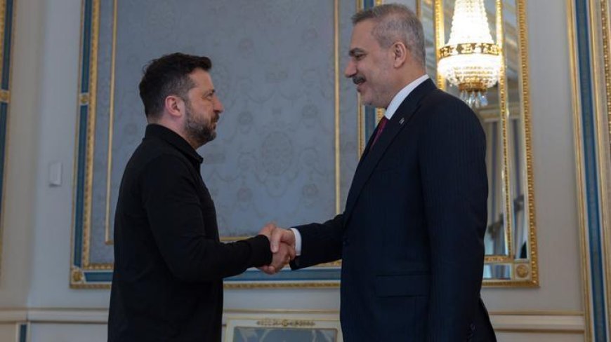 Dışişleri Bakanı Hakan Fidan, Ukrayna Devlet Başkanı Zelenskiy ile bir araya geldi