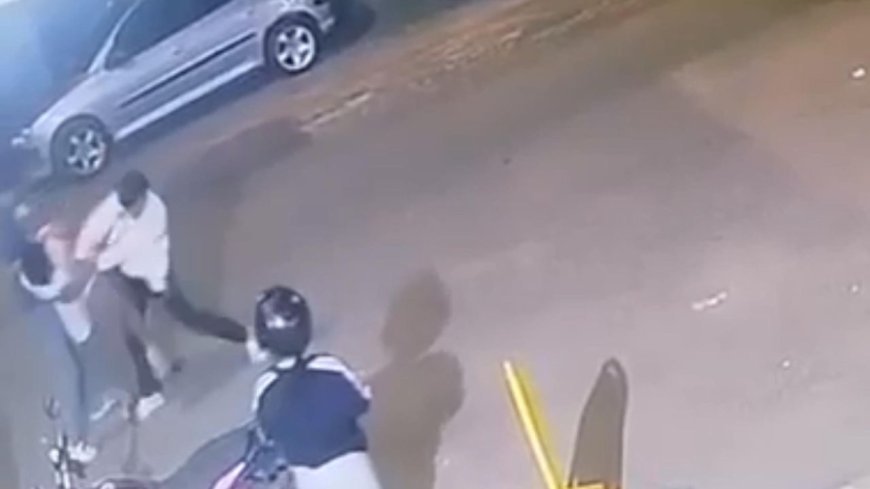 Tekirdağ'da bıçaklı kavga kamerada; 1 yaralı