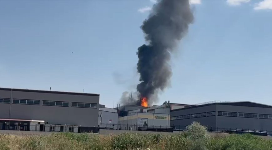 Ankara'daki fabrika yangını kontrol altında