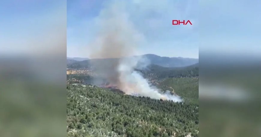 Antalya'da orman yangını: Alevlere havadan ve karadan müdahale