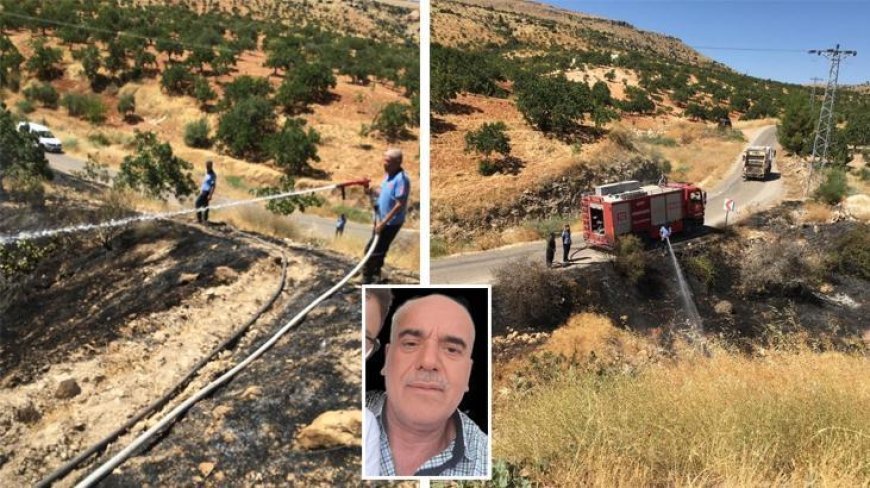 Gaziantep'te korkunç son! Fıstık tarlasındaki yangına müdahale ederken canından oldu
