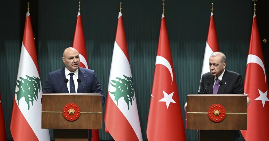 Lübnan Cumhurbaşkanı Ankara'da. Erdoğan: İsrail insanlık suçu işiyor