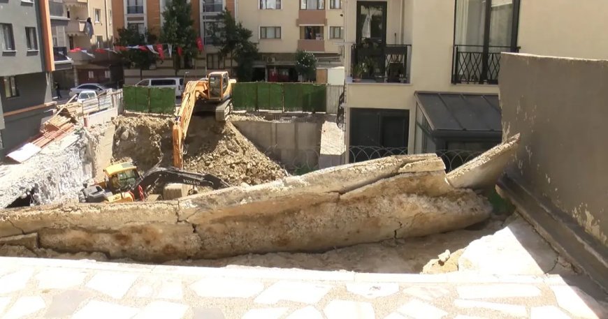 Kağıthane'de korku dolu anlar. Mutfağı artık balkon oldu