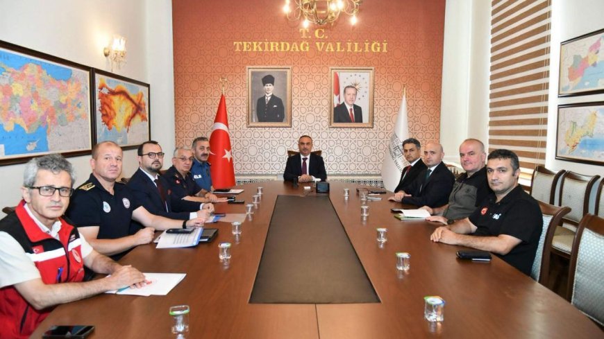 Tekirdağ'da orman yangınlarını karşı tedbirler üst seviyeye çıkarıldı