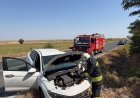 Su kanalına çarpan otomobilin sürücüsü yaralandı