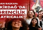 TEKİRDAĞ ÖĞRENCİ DOSTU KENTLERDE İLK 10’A GİRDİ