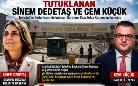 Sinem Dedetaş ile Cem Küçük, Çorlu'daki cezaevine konuldu