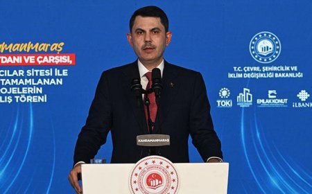 Bakan Kurum Kahramanmaraş'ta tamamlanan projelerin açılışında konuştu