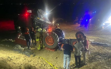 Devrilen traktörün altında kalan karı-koca hayatını kaybetti
