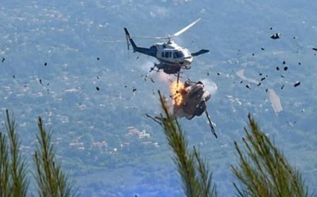 Yunanistan'da yangın söndürme helikopterleri çarpıştı; 2 ölü 2 yaralı