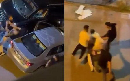 Çekmeköy'de sürücüler tekme tokat birbine girdi: Sokağı ringe çevirdiler