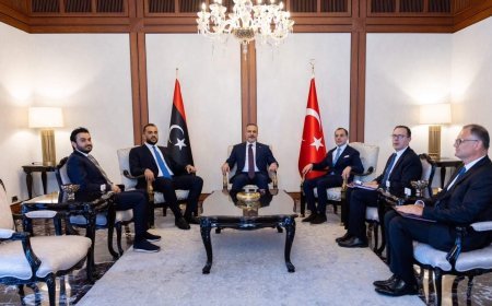 Dışişleri Bakanı Hakan Fidan, Libyalı yetkililerle Ankara'da bir araya geldi