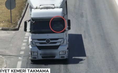 Otoyolda dron destekli denetim: Bin 123 araca ceza