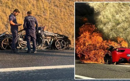 Lüks otomobil seyir halinde alev aldı: Kullanılamaz hale geldi