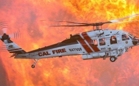 ABD'de yangın söndürme helikopteri düştü! '2 kişiden haber alınamıyor'