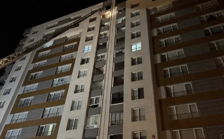Yangın sırasında 13'üncü kattan düşerek hayatını kaybetti