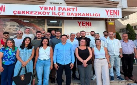 YENİ PARTİ ÇERKEZKÖY’DE İLK TOPLANTI GERÇEKLEŞTİRİLDİ