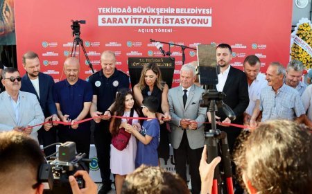 Tekirdağ Büyükşehir Belediyesi, Saray'a itfaiye üssü kurdu