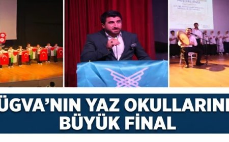 TÜGVA YAZ OKULLARINDA 900 ÖĞRENCİLİ FİNAL