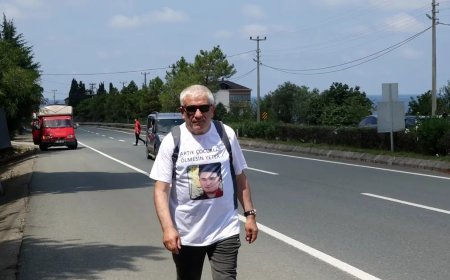 'Yürüyen Adam'dan çocuk ölümlerine karşı Trabzon-Ankara yürüyüşü