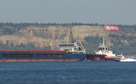 Çanakkale Boğazı'nda gemi arızası