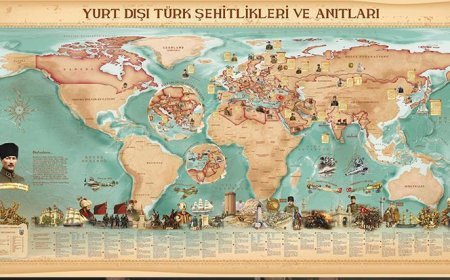 48 ülkedeki 172 Türk şehitliği ve anıtı özel bir çalışmayla haritalandı