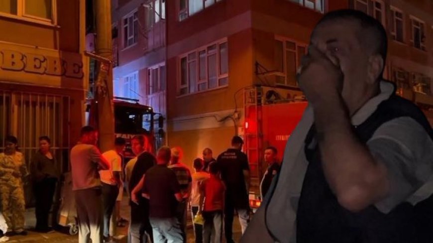 Acılı babanın feryatları mahalleyi inletti! Yürüyemeyen oğlunu yangından kurtaramadı