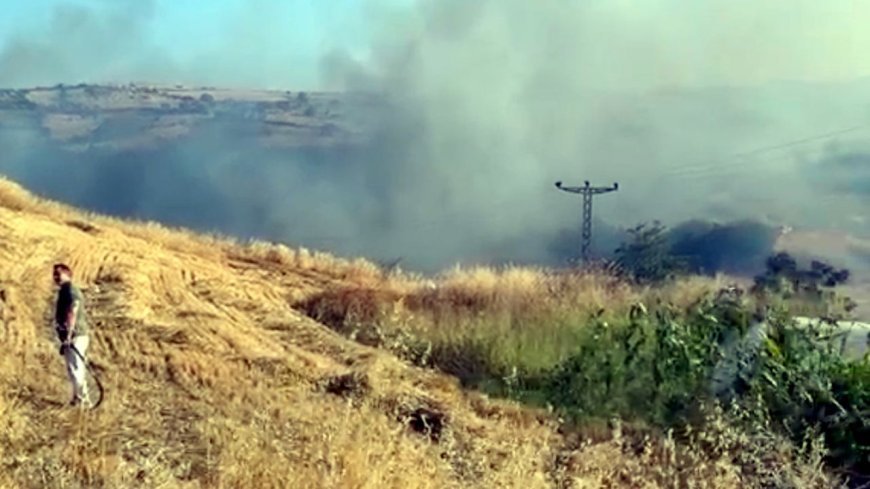 Tekirdağ’da yangında, 80 dekar alan zarar gördü