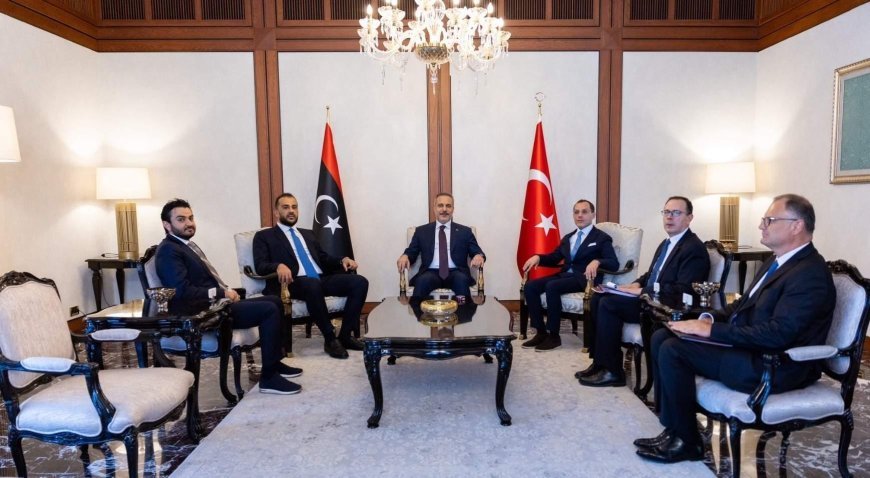Dışişleri Bakanı Hakan Fidan, Libyalı yetkililerle Ankara'da bir araya geldi