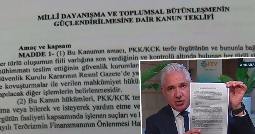 Süreç yasası teklifi tamamlandı. İşte madde madde kanun teklifi ve gerekçelerinin tam metni
