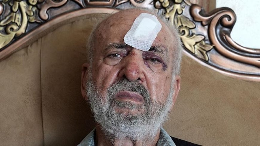 İsrail askerlerinden 80 yaşındaki Filistinliyi darbederek yaraladı