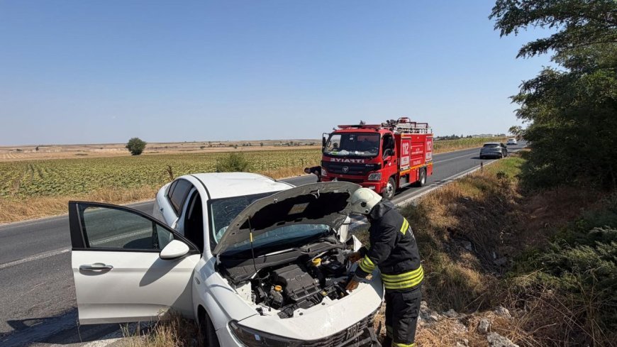 Su kanalına çarpan otomobilin sürücüsü yaralandı