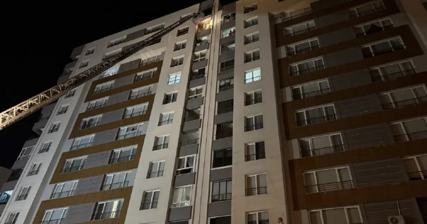 Yangın sırasında 13'üncü kattan düşerek hayatını kaybetti