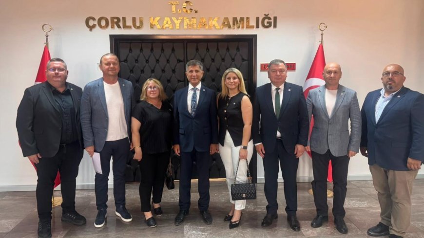 Çorlu Bulgaristan Türkleri Derneği’nden Çorlu Protokolüne Ziyaret
