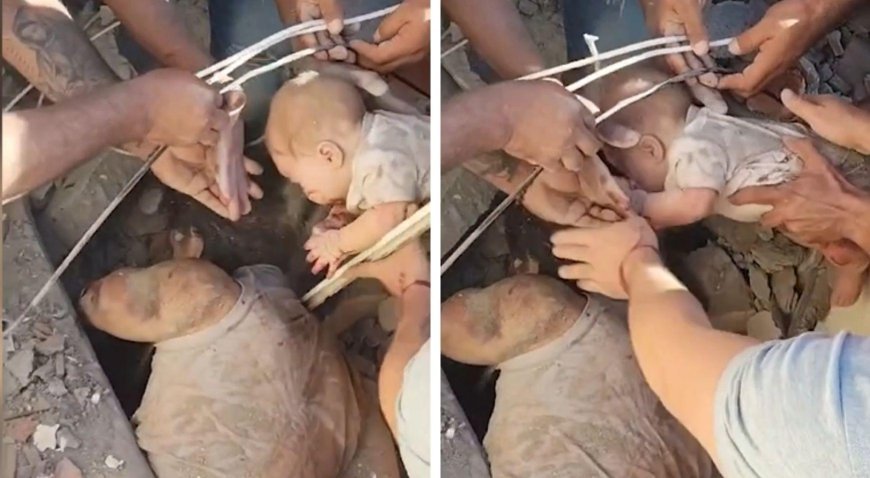 7.4’lük deprem sonrası mucize! Bebek 2 gün sonra enkazdan sağ çıktı