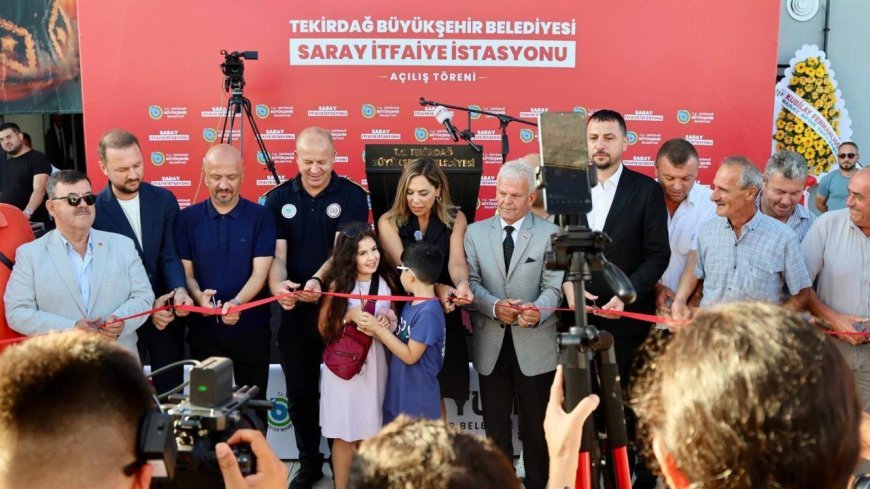 Tekirdağ Büyükşehir Belediyesi, Saray'a itfaiye üssü kurdu