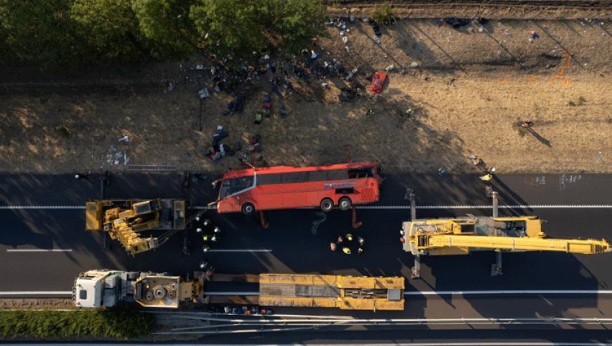 Macaristan'da korkunç kaza: 12 Polonyalı turist öldü