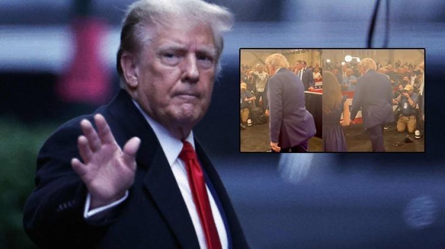 SON DAKİKA HABERLER: Herkes aynı soruyu soruyor! 'ABD Başkanı Trump'ın arkasındaki gizemli çıkıntı ne?'